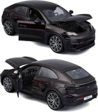 *18-21114 N Bburago Porsche Macan Turbo Electric 1:24  Modello Auto Nera