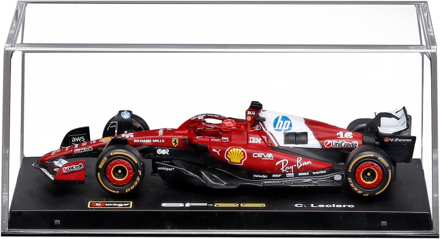 18-36852L Bburago Ferrari SF-25 F1 2025 #16 Leclerc con Casco  Diecast 1:43