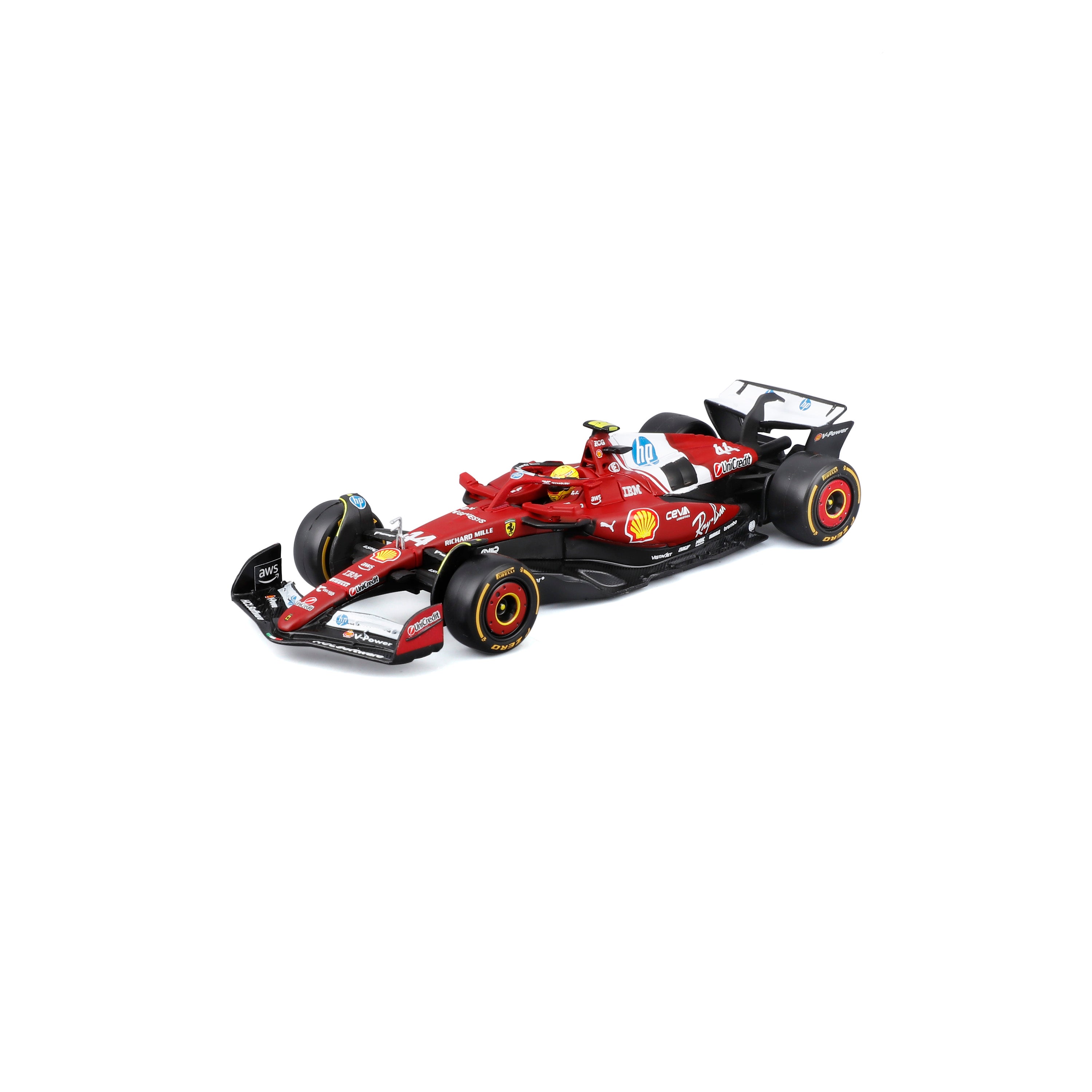 18-36852H F1 Ferrari SF-25 #44 Hamilton w/helmet - 1:43