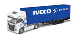 18-31469 BBurago Street Fire CAMION CON RIMORCHIO IVECO S-WAY 1:43 BLU