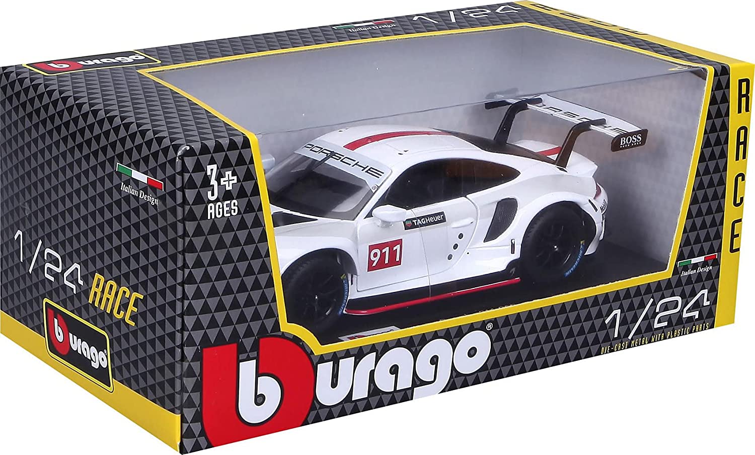 Burago-BURAGO 1/24 PORSCHE 911 RSR RACE 18/28013(18/28013)